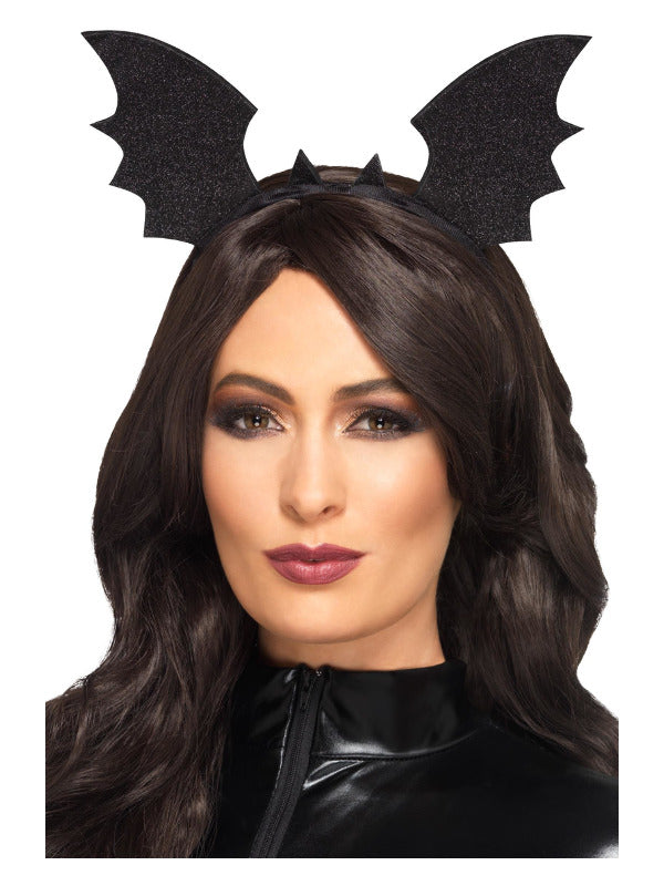 Bat Wings Headband, Black - 2