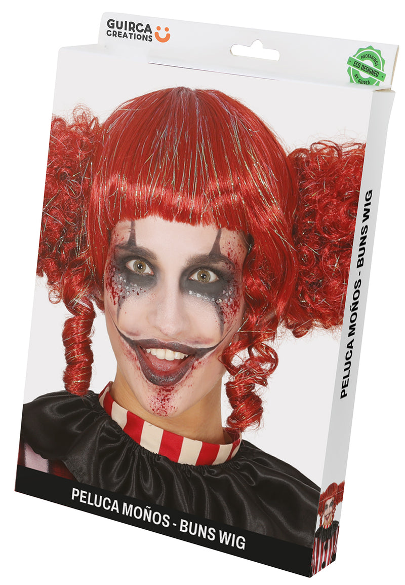 BROWN BUN WIG (BOX IN CONTAINER)