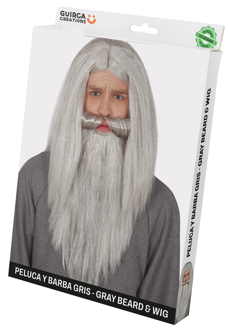 GRAY BEARD WIG (BOX IN CONTAINER)