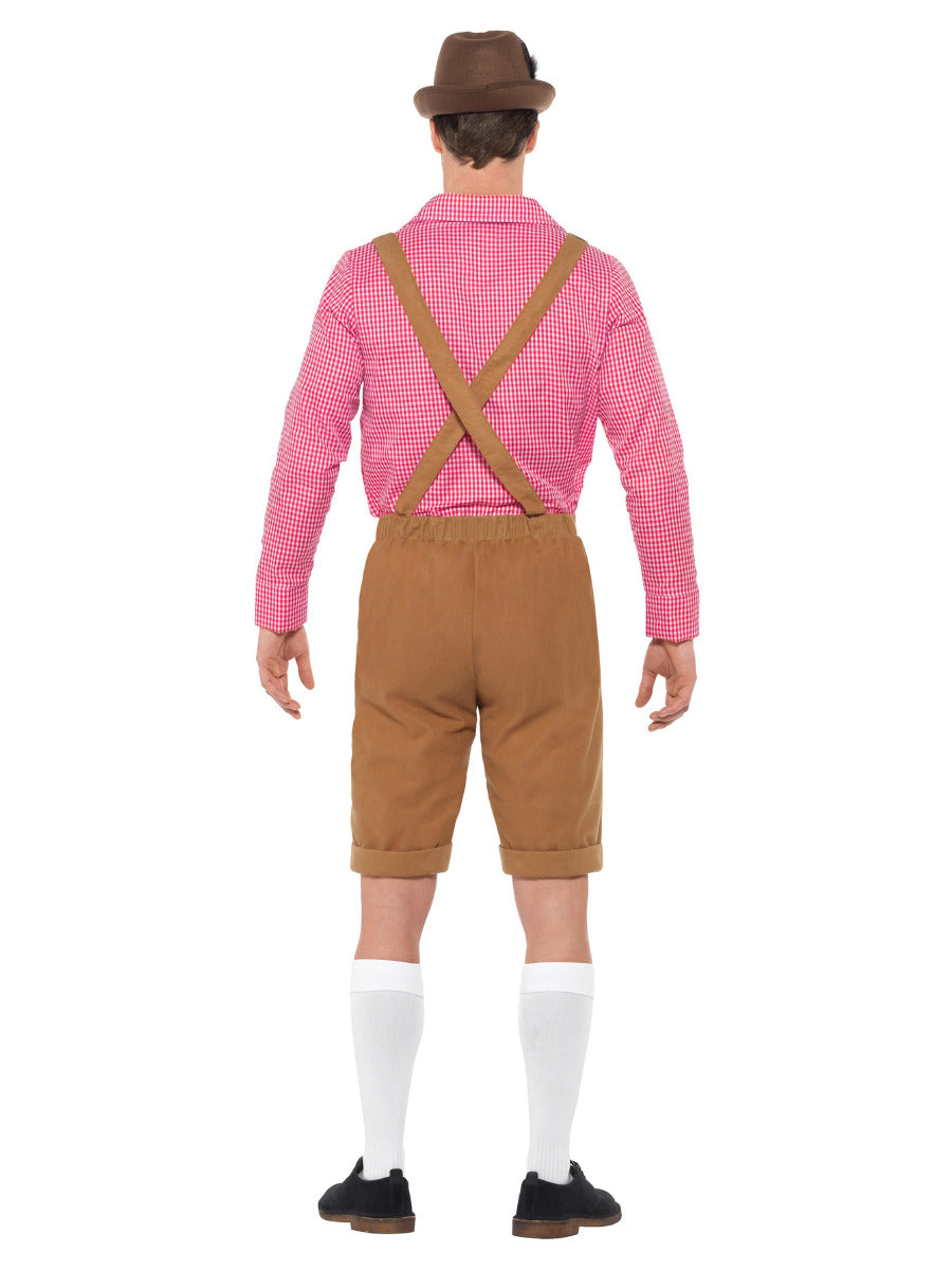 Mr Bavarian Costume, Red & Brown - 3