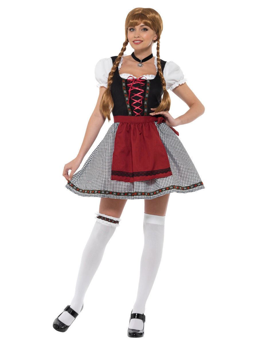 Flirty Fräulein Bavarian Costume, Black - 5