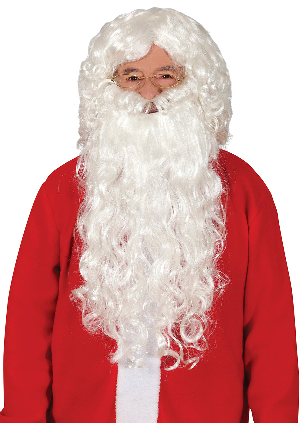 EXTRA SANTA CLAUS WIG AND BEARD (BOX CON