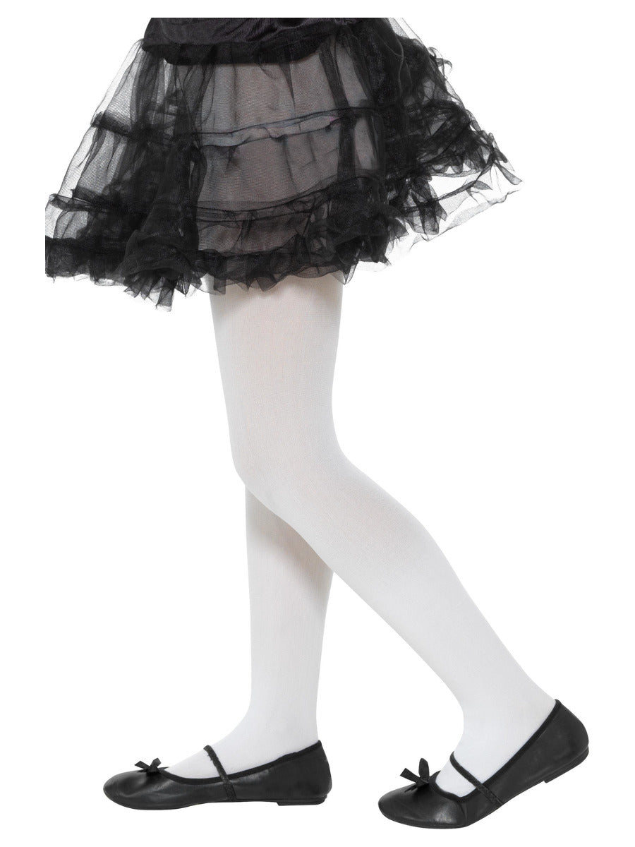 Opaque Tights, Childs, White - 1