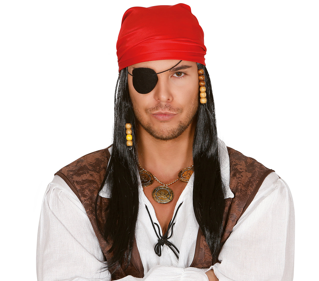 PIRATE WIG AND SCARF (BOX CONTAINER)