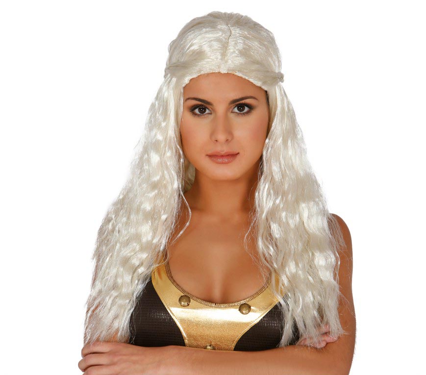 LONG WHITE WIG (BOX CONTAINER)