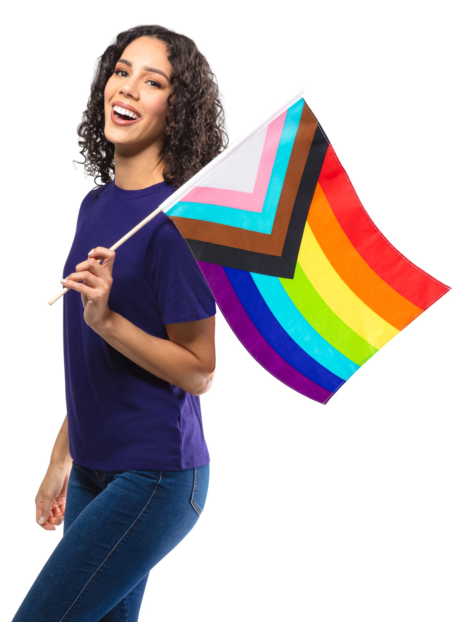 Pride - Progressive Rainbow Flag 48cm X 60cm