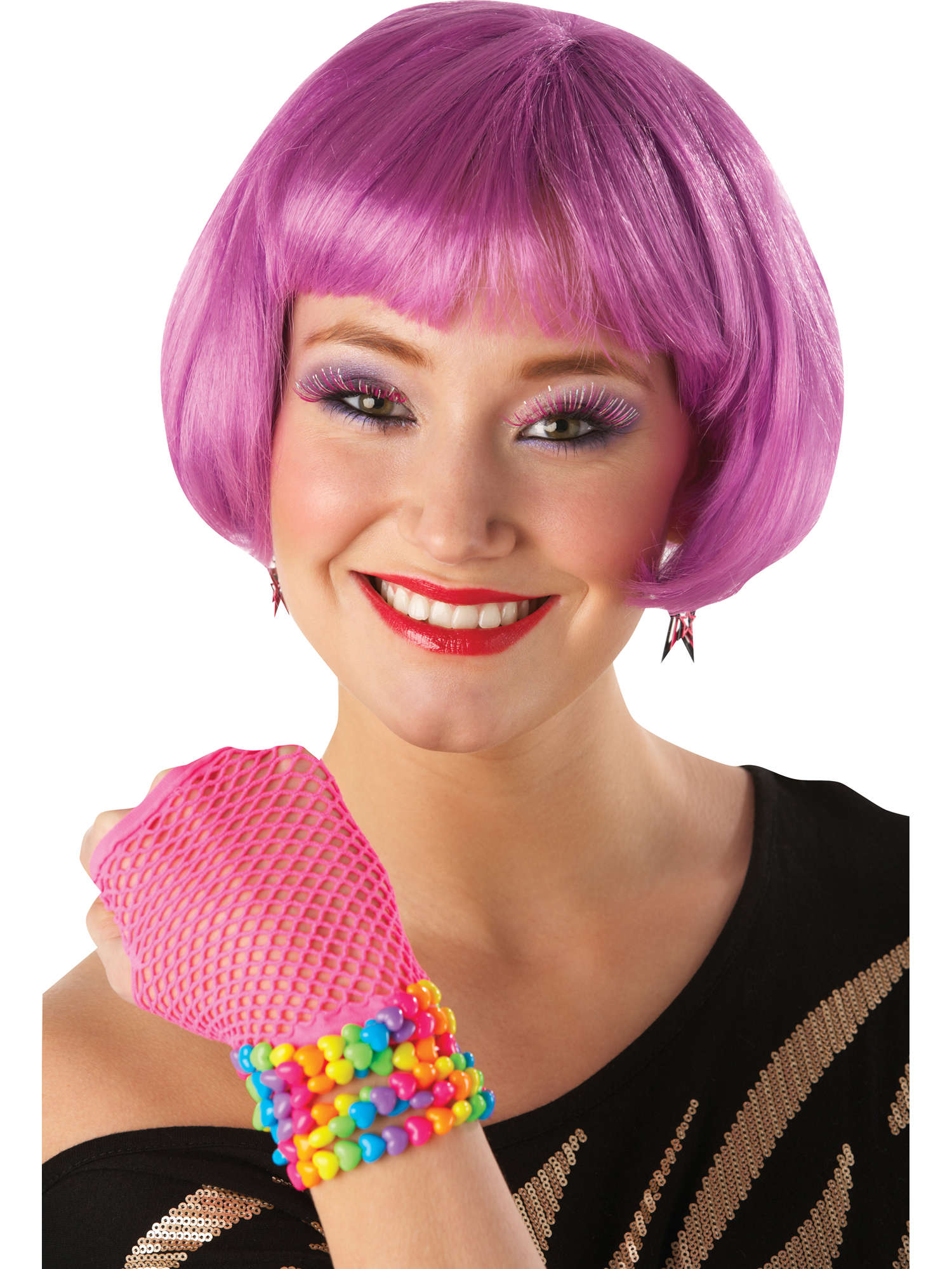 Super Model Purple Wig