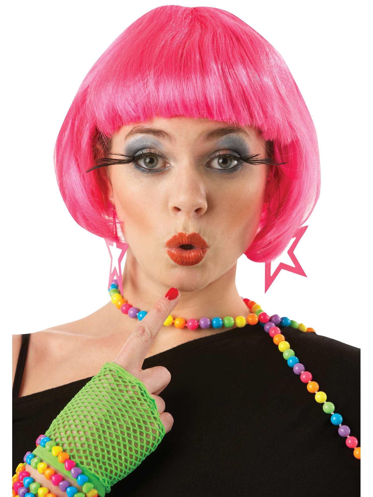 Supermodel Hot Pink Wig