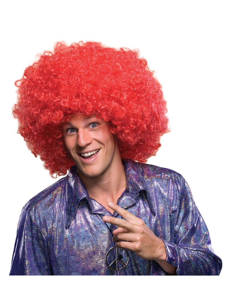 Red Oversize Afro/Clown