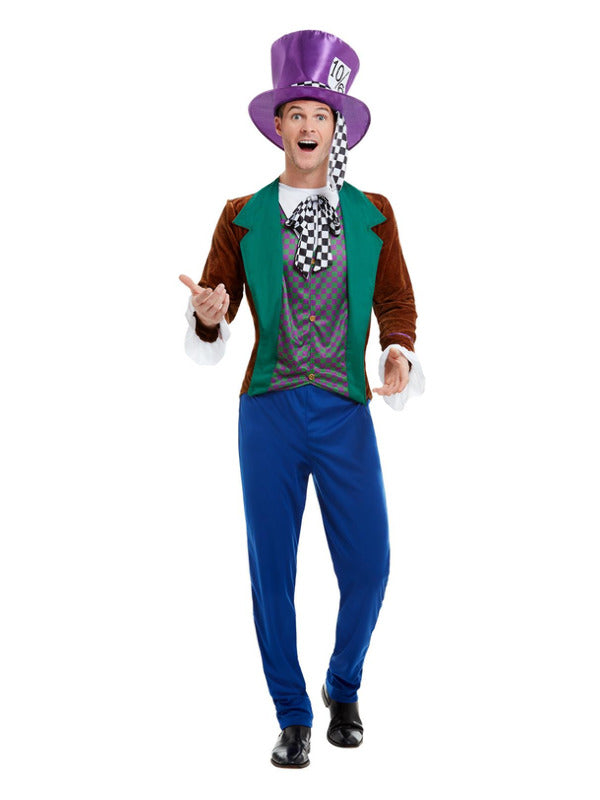 Mad Hatter Costume, Multi-Coloured - 2