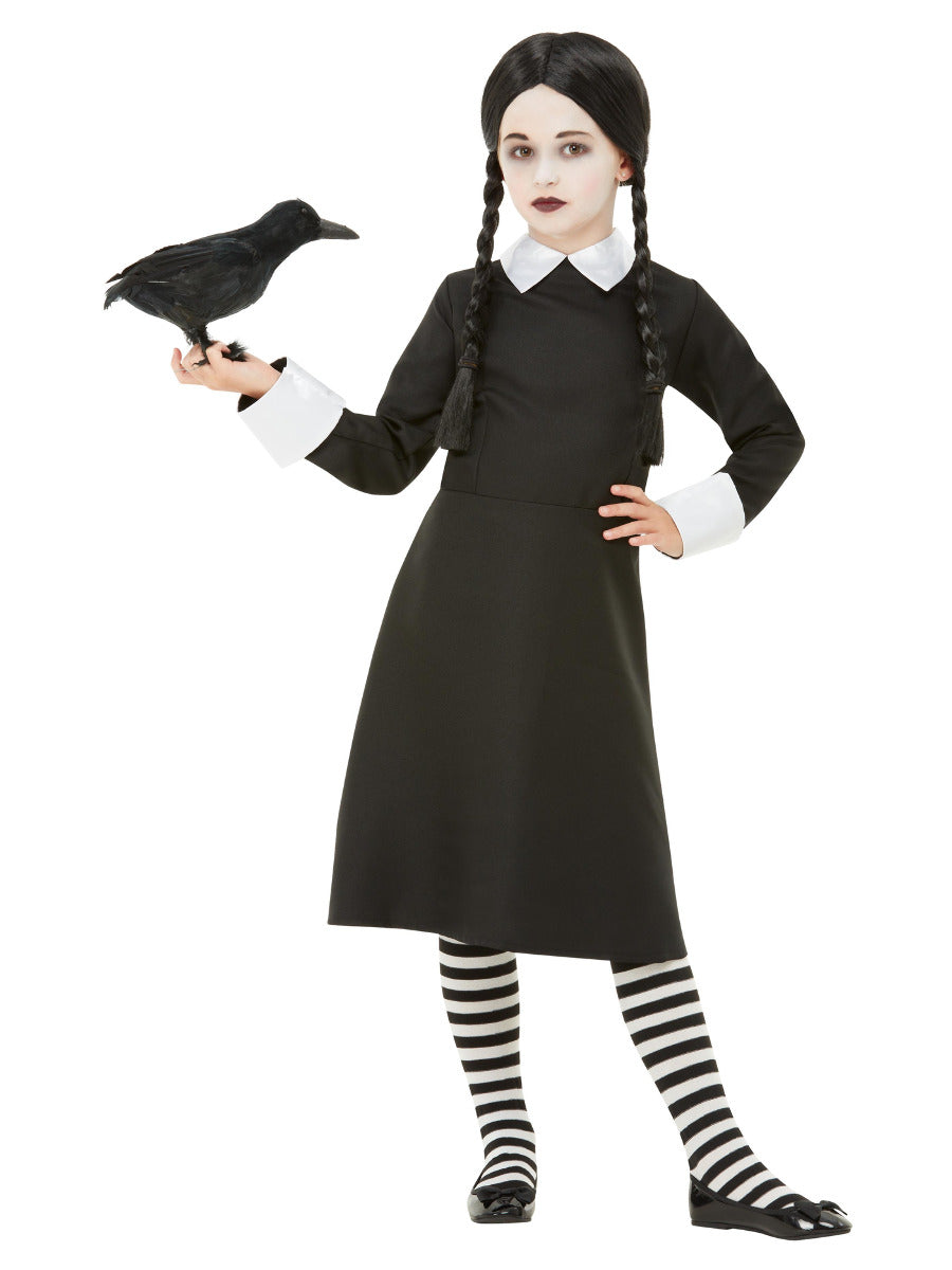 Gothic School Girl Costume, Black - 1