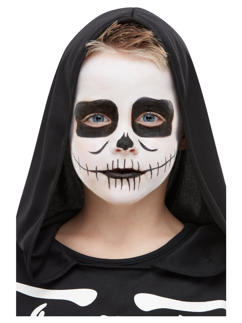 Smiffys Make-Up FX, Kids Skeleton Kit, Aqua, Black - 1