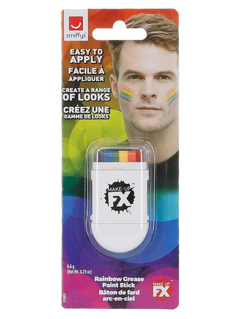 Smiffys Make-Up FX, Rainbow Greasepaint Stick - 3