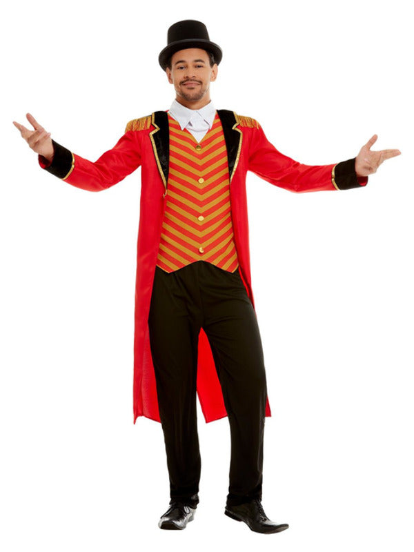 Deluxe Ringmaster Costume, Red - 2