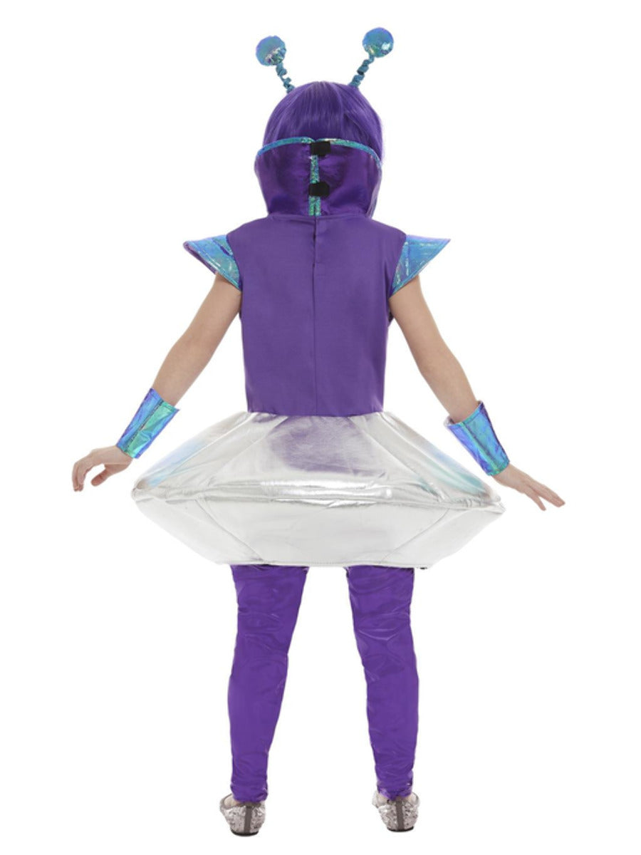 Alien Girl Costume, Silver - 3