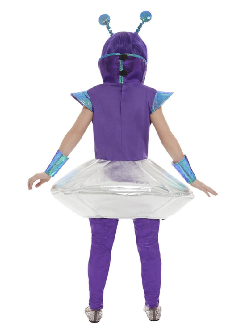 Alien Girl Costume, Silver - 3