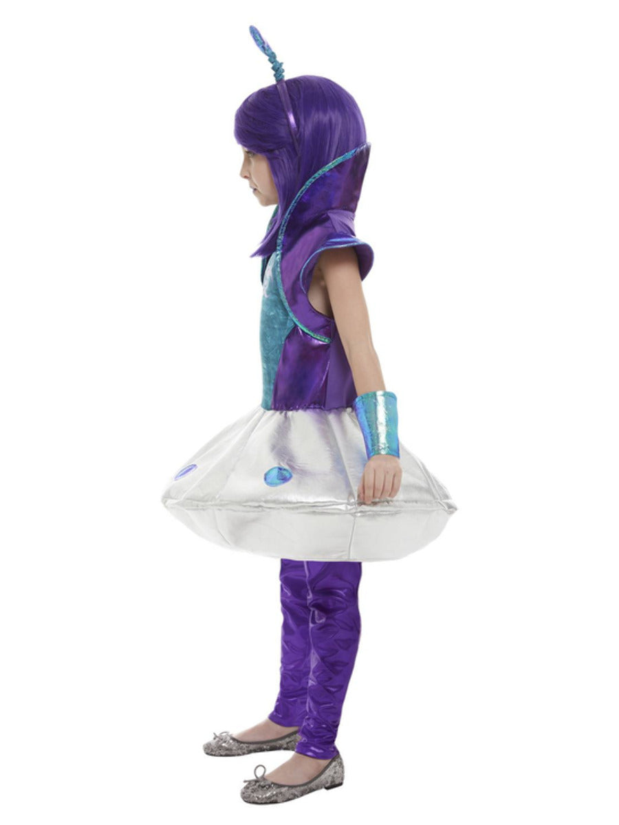 Alien Girl Costume, Silver - 4
