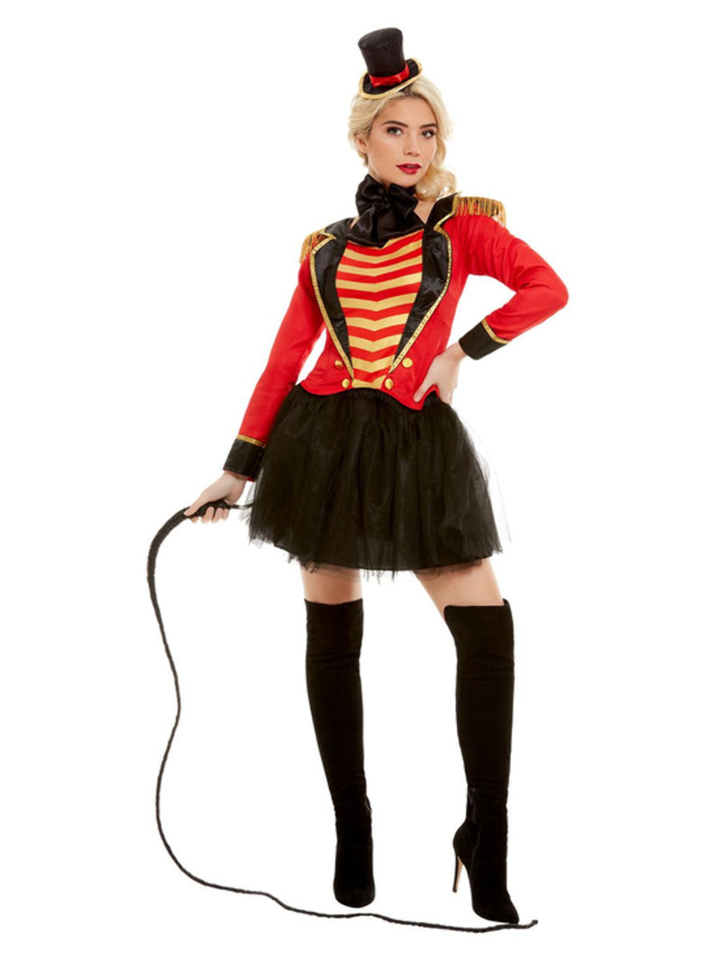Deluxe Ringmaster Lady Costume, Red - 5