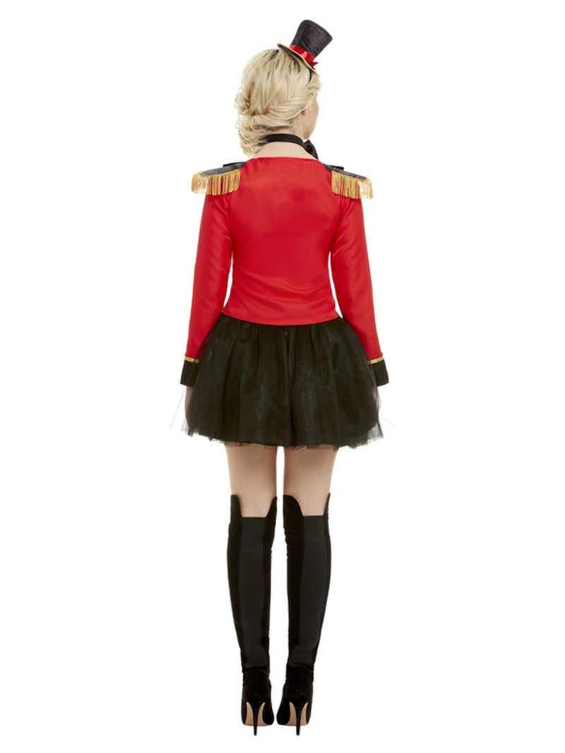 Deluxe Ringmaster Lady Costume, Red - 3