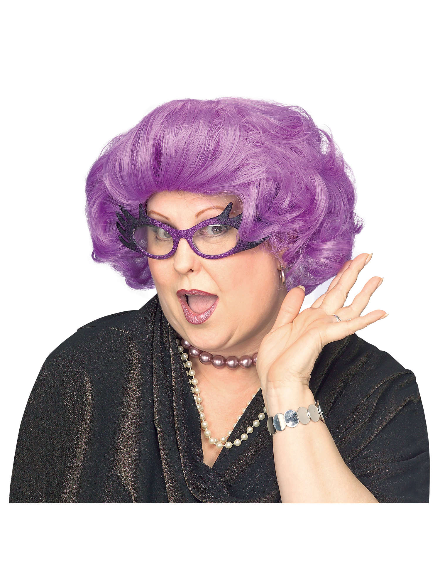 The Dame Purple Wig