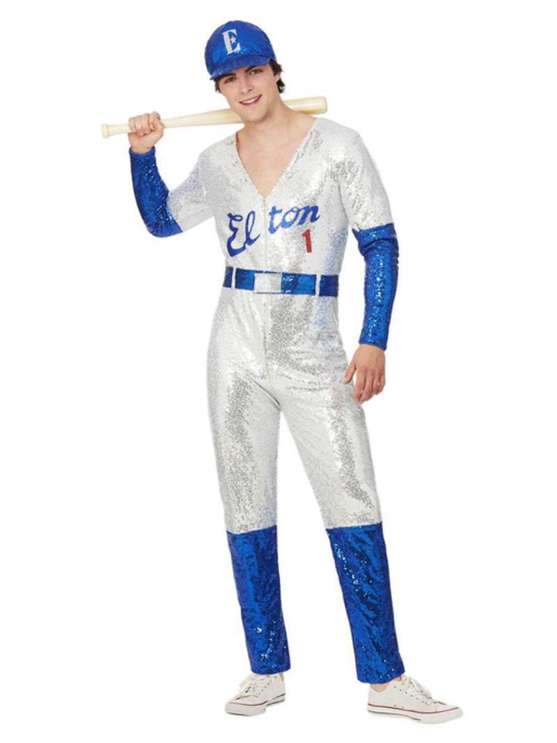 Elton John Deluxe Sequin Baseball Costume - 1