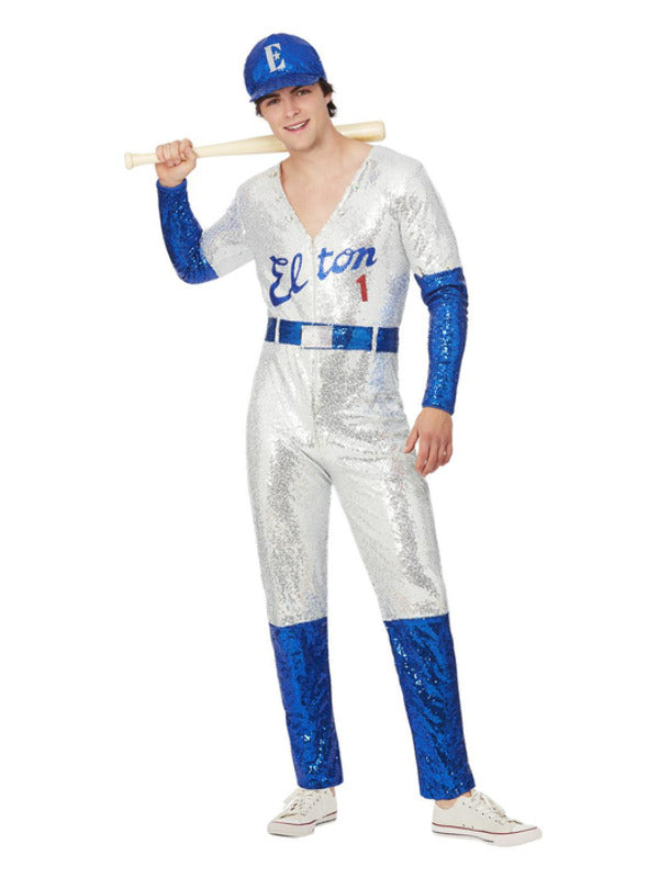 Elton John Deluxe Sequin Baseball Costume - 2