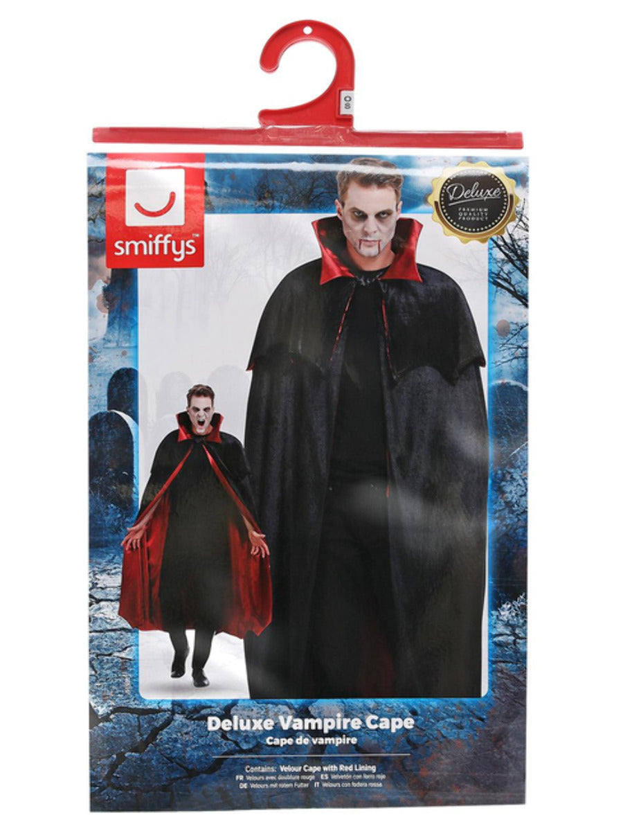 Deluxe Vampire Cape, Black - 3