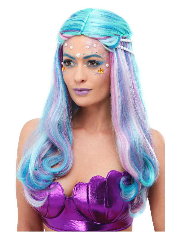 Mermaid Wig, Blue - 2