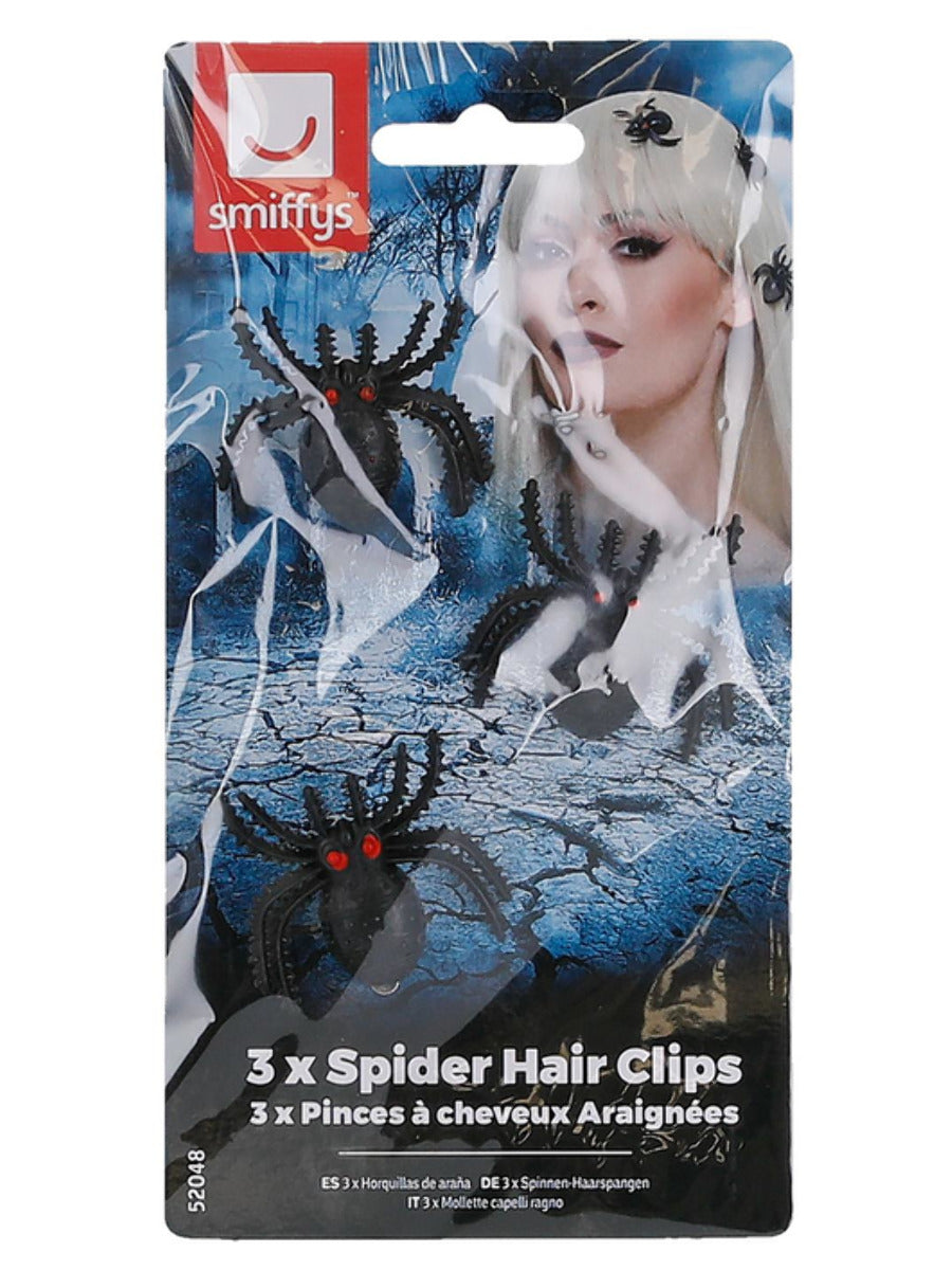 Spider Hair Clips, Black - 3