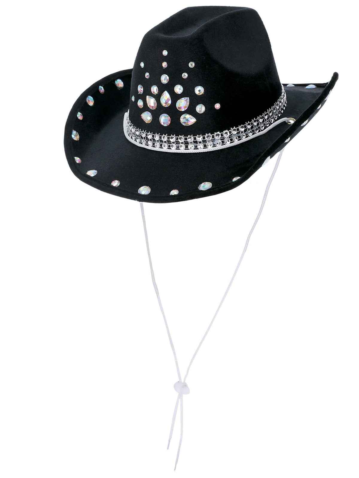Black Rhinestone Cowboy Hat 2