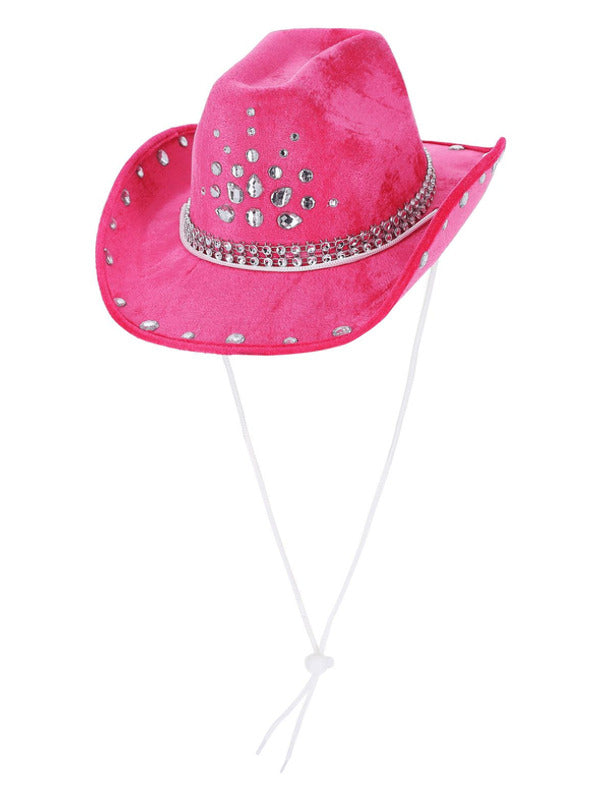 Hot Pink Rhinestone Cowboy Hat - 2