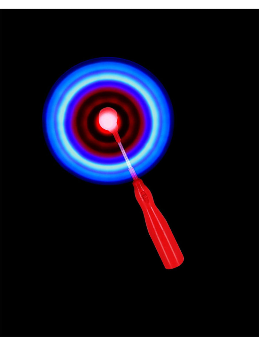 13" LED Light Up Windmill Wand, Red - 1