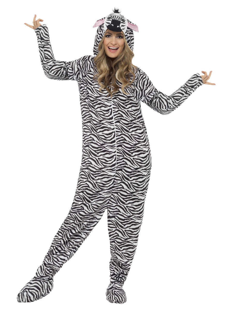 Zebra Costume, Black & White - 1