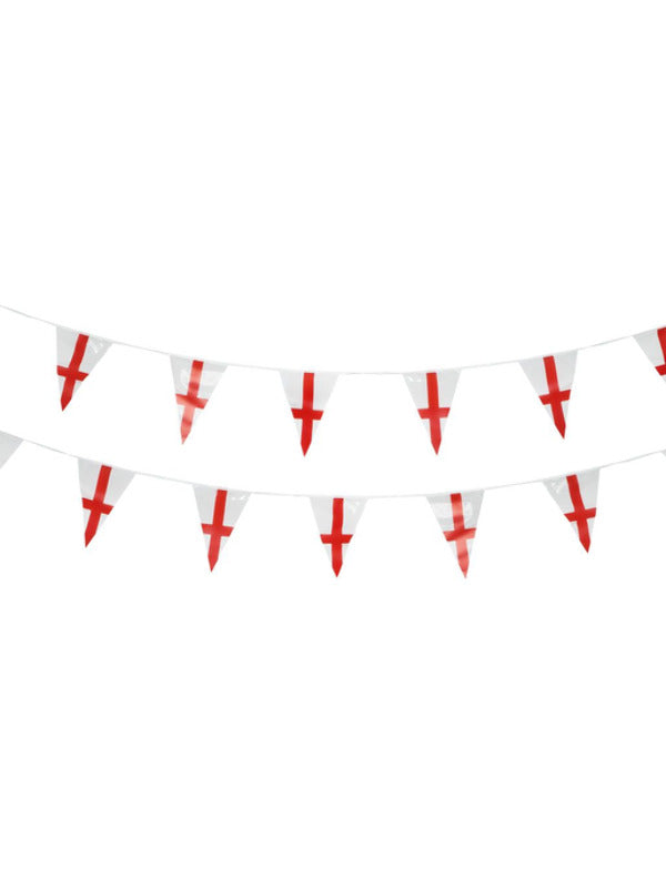 England Flag Triangle Bunting, Plastic - 2
