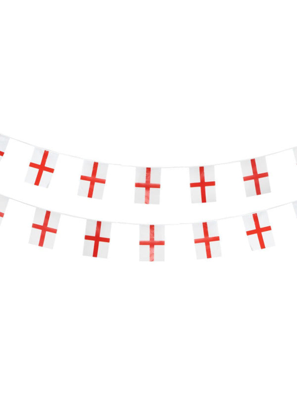 England Flag Rectangle Bunting, Plastic - 2