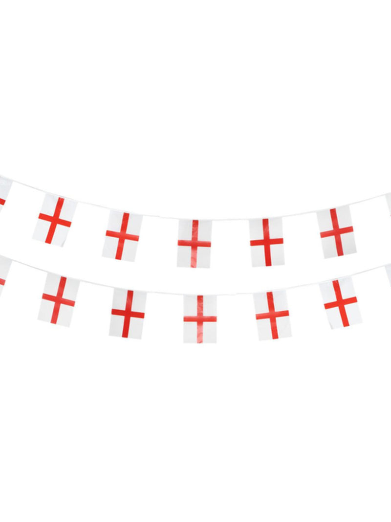 England Flag Rectangle Bunting, Plastic - 1