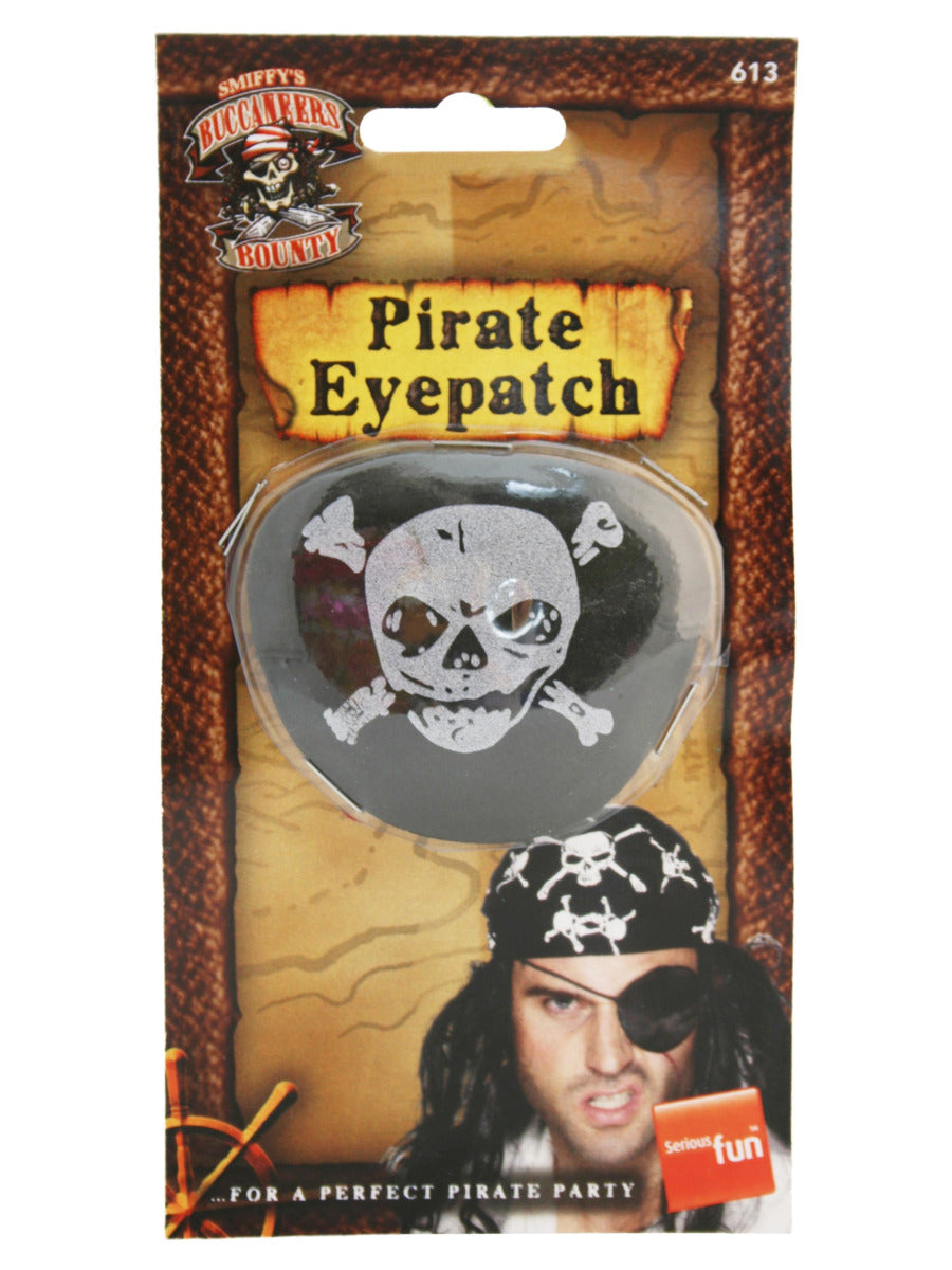 Deluxe Pirate Eyepatch, Black - 3