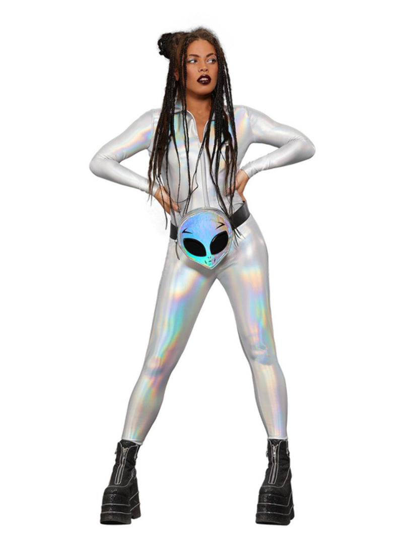 Fever Miss Whiplash Mirror Holographic Costume - 3