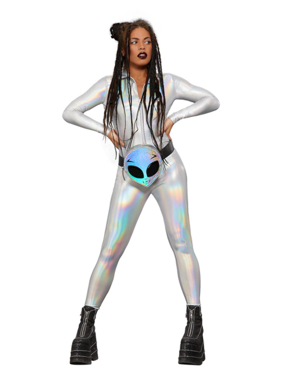 Fever Miss Whiplash Mirror Holographic Costume - 3