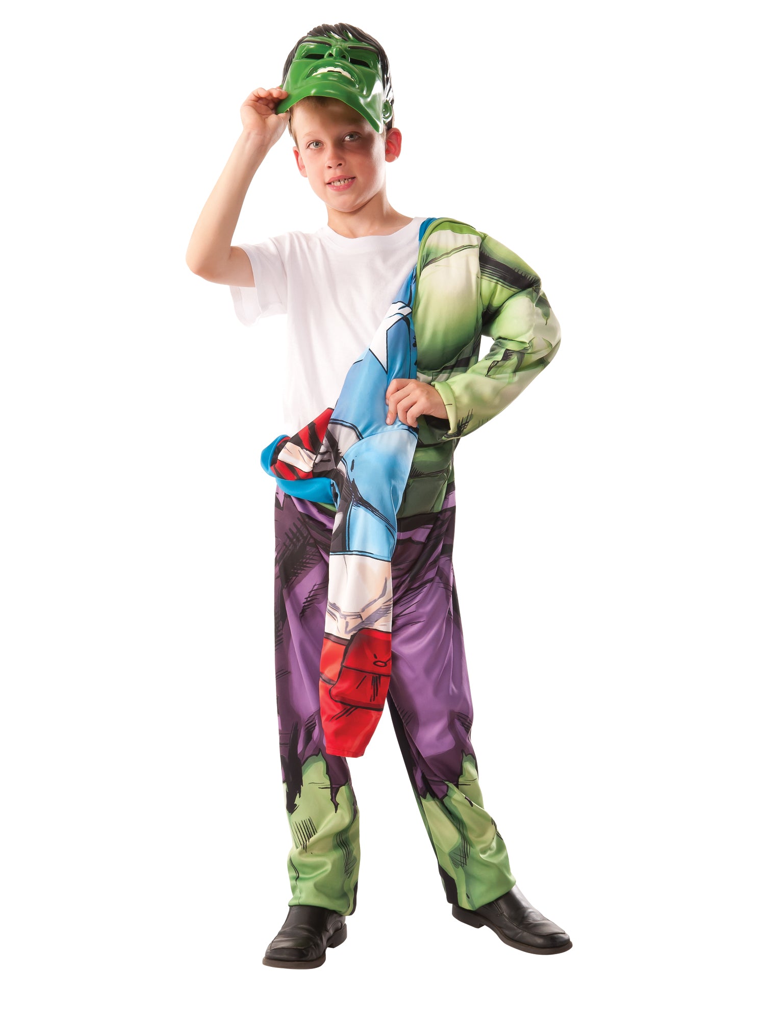 (Cl)Reversible Hulk And Captain America Costume