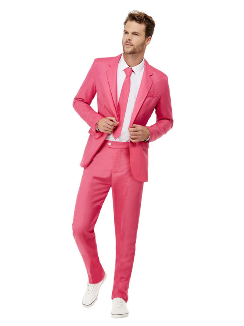 Solid Colour Stand Out Suit, Hot Pink - 1