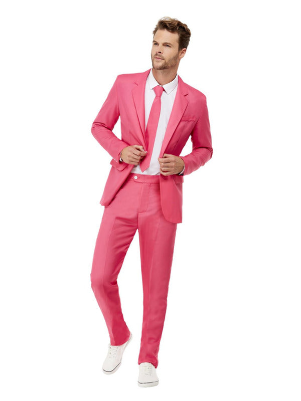 Solid Colour Stand Out Suit, Hot Pink - 2