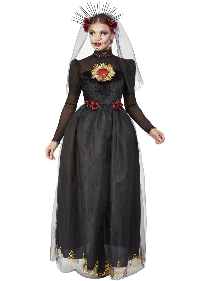 Deluxe DOTD Sacred Heart Bride Costume, Black 1