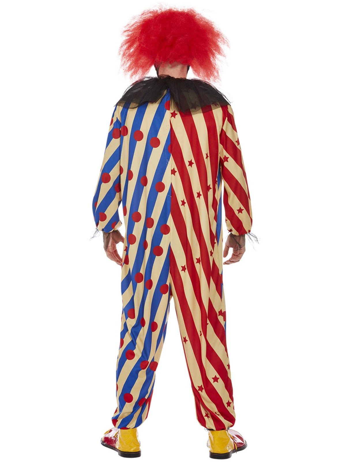 Creepy Clown Costume, Red & Blue 2