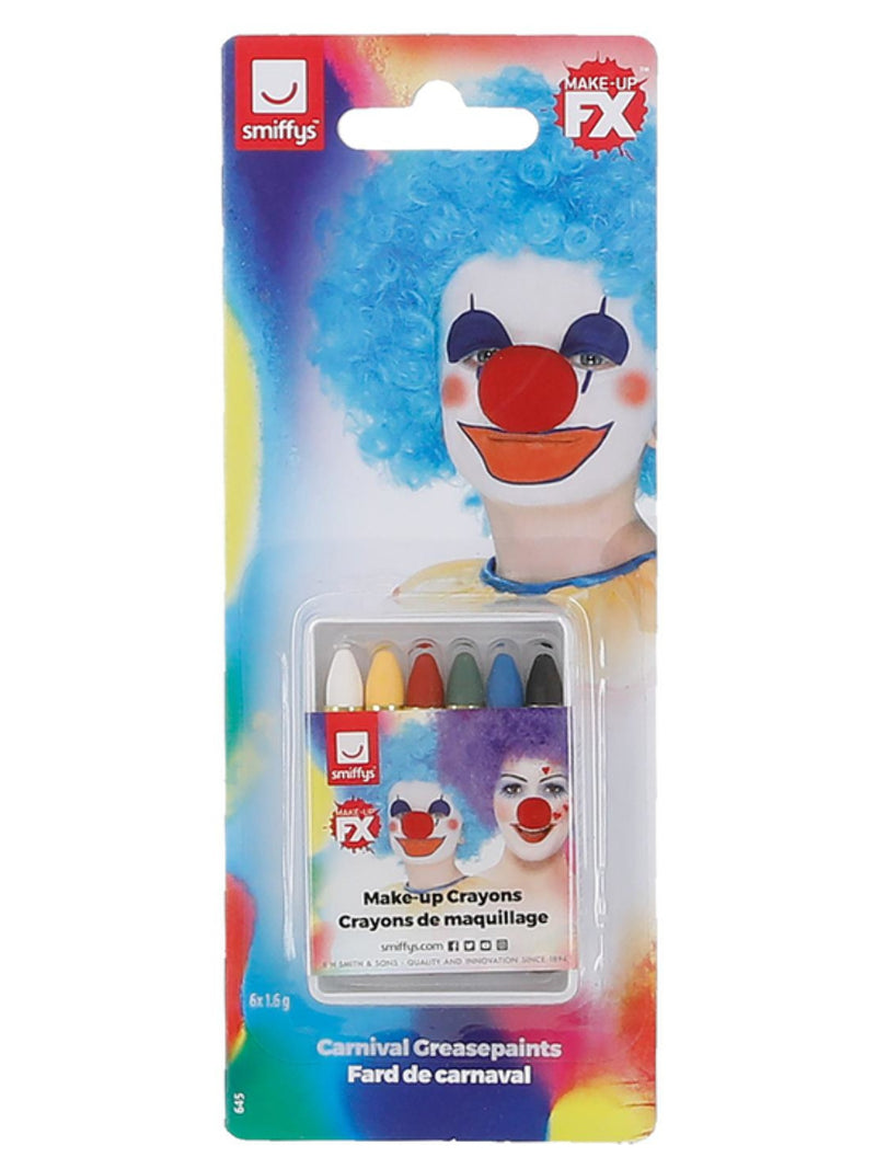 Smiffys Make-Up FX, Carnival Face/Body Crayons,  - 3
