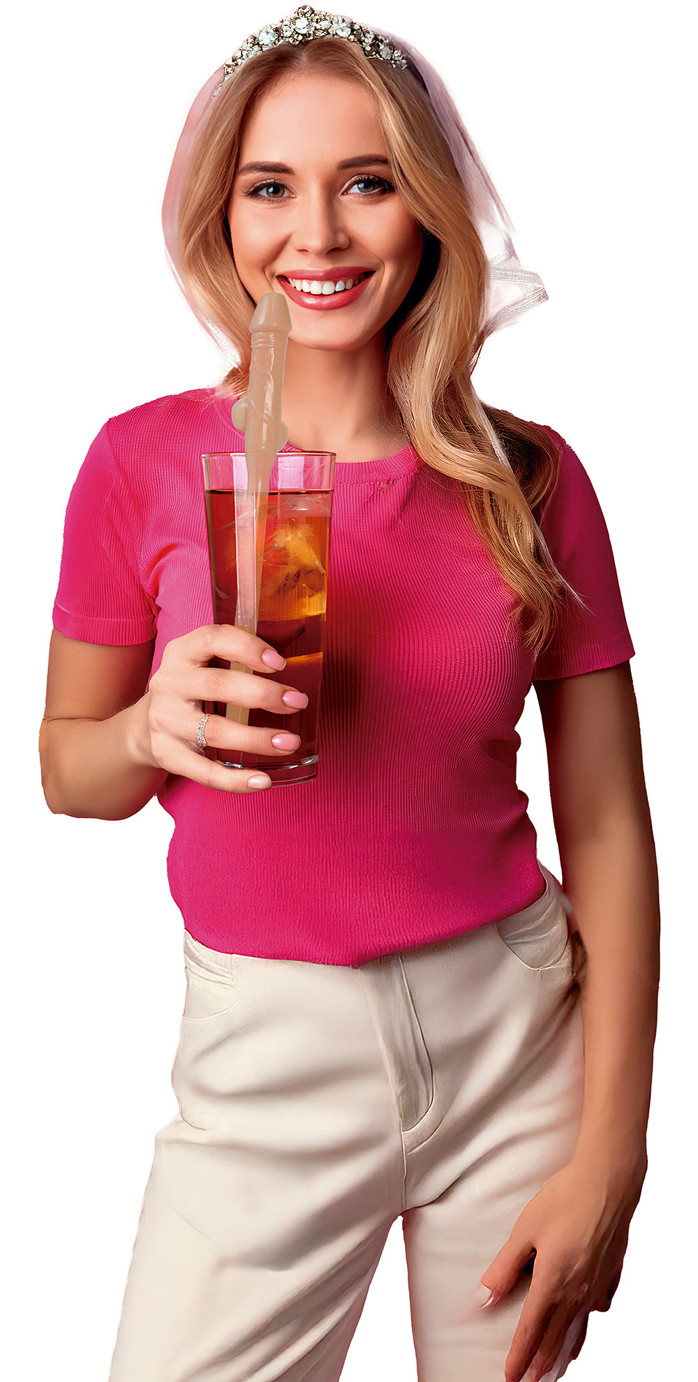 PENIS STRAW 28 CM