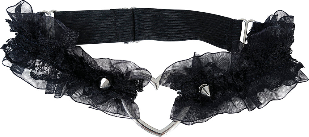 BLACK LACE GARTER