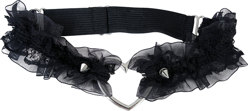 BLACK LACE GARTER