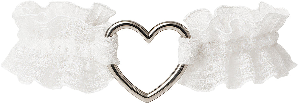 WHITE LACE GARTER