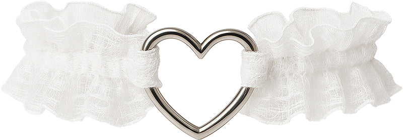 WHITE LACE GARTER